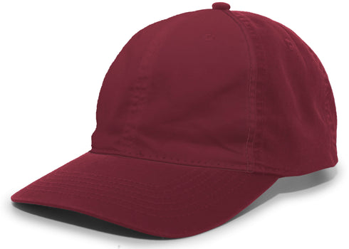Pacific Headwear Vintage Buckle Strap Adjustable Cap (V57), Color 'Cardinal'